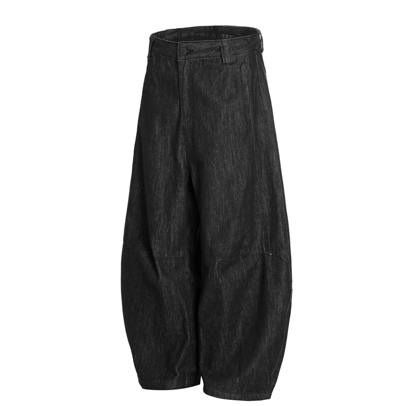 Barrel Leg Jeans Black
