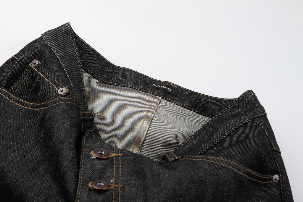 Buckle Baggy Denim Pant