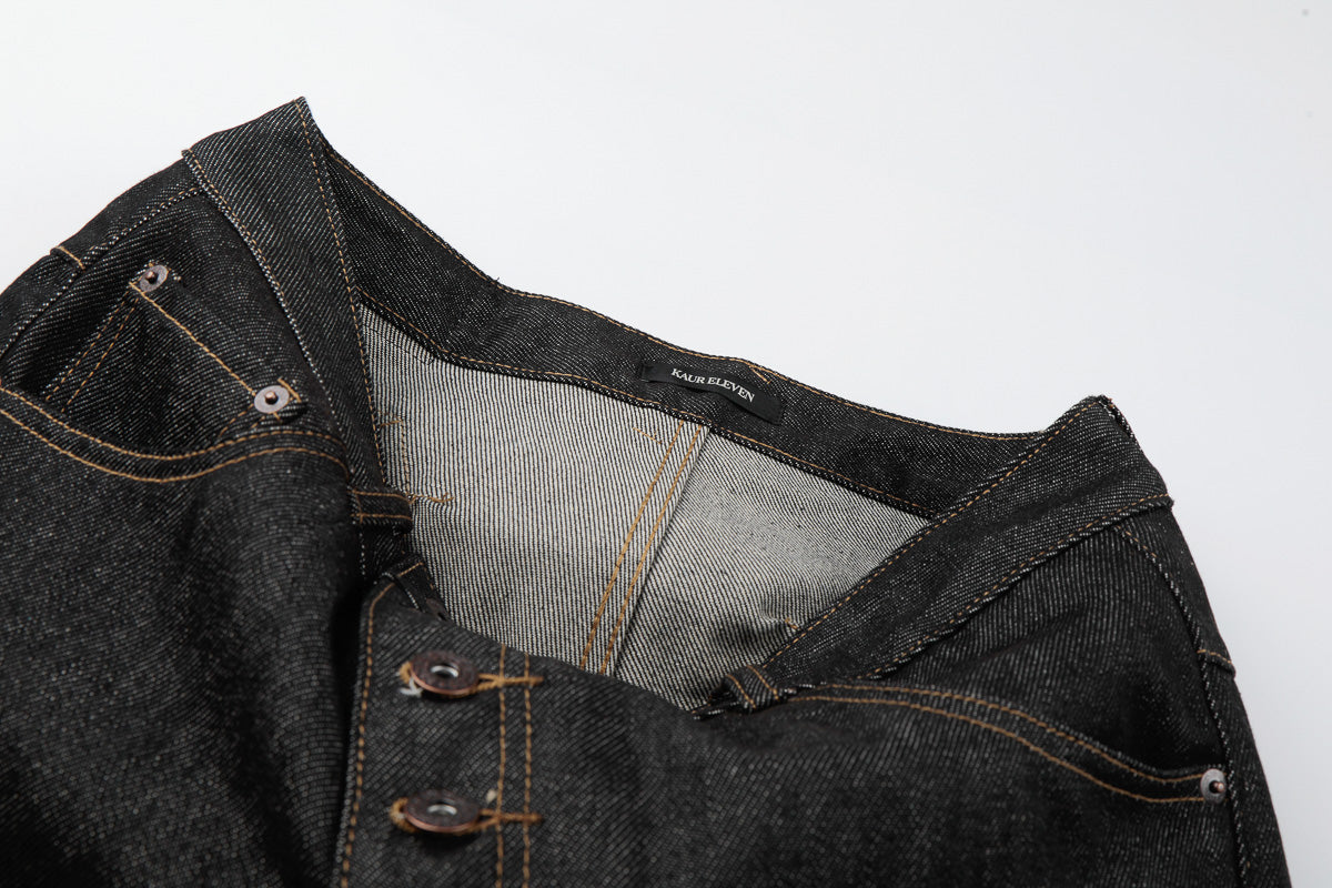 Buckle Baggy Denim Pant