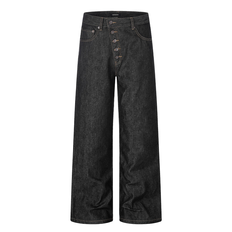 Buckle Baggy Denim Pant