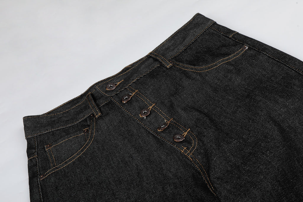 Buckle Baggy Denim Pant