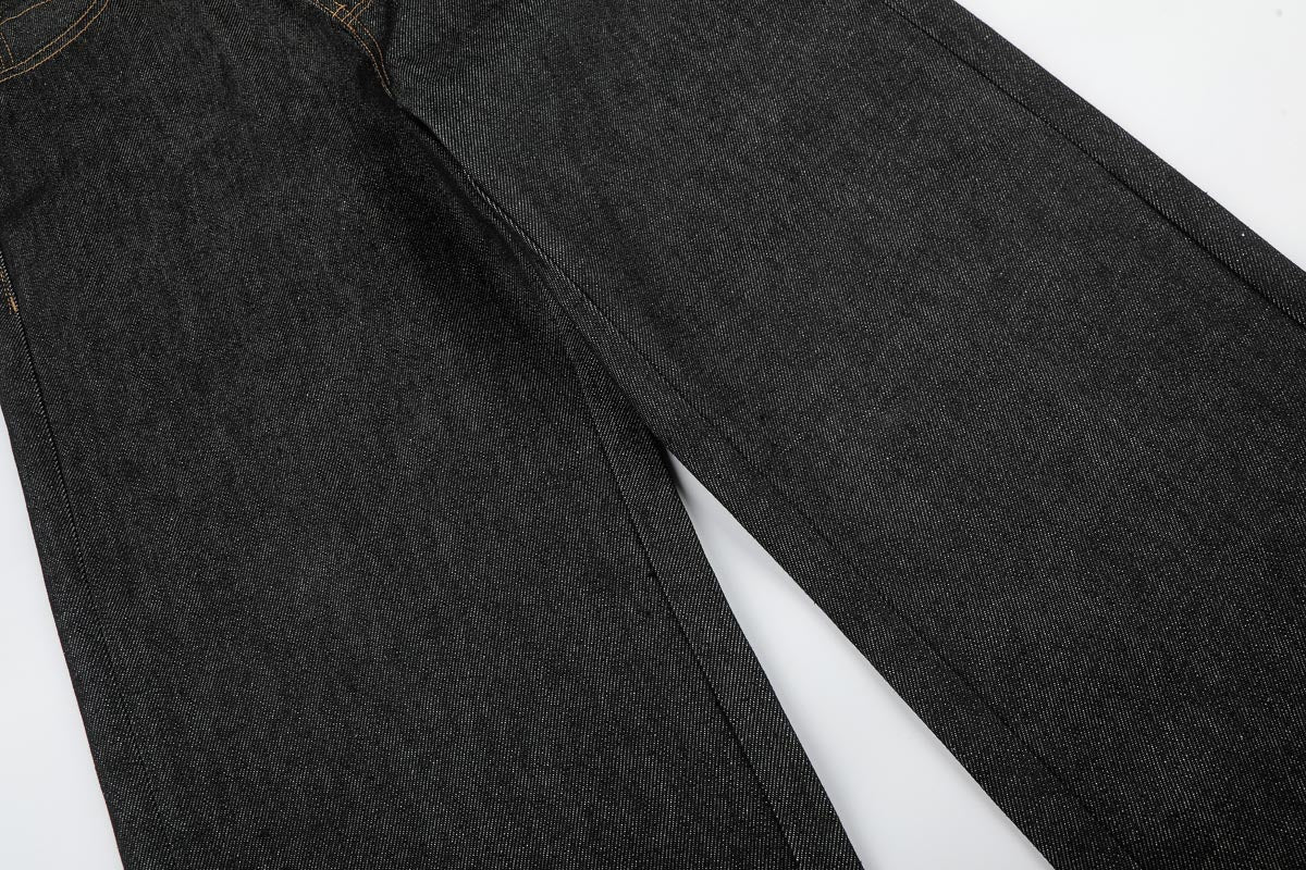 Buckle Baggy Denim Pant