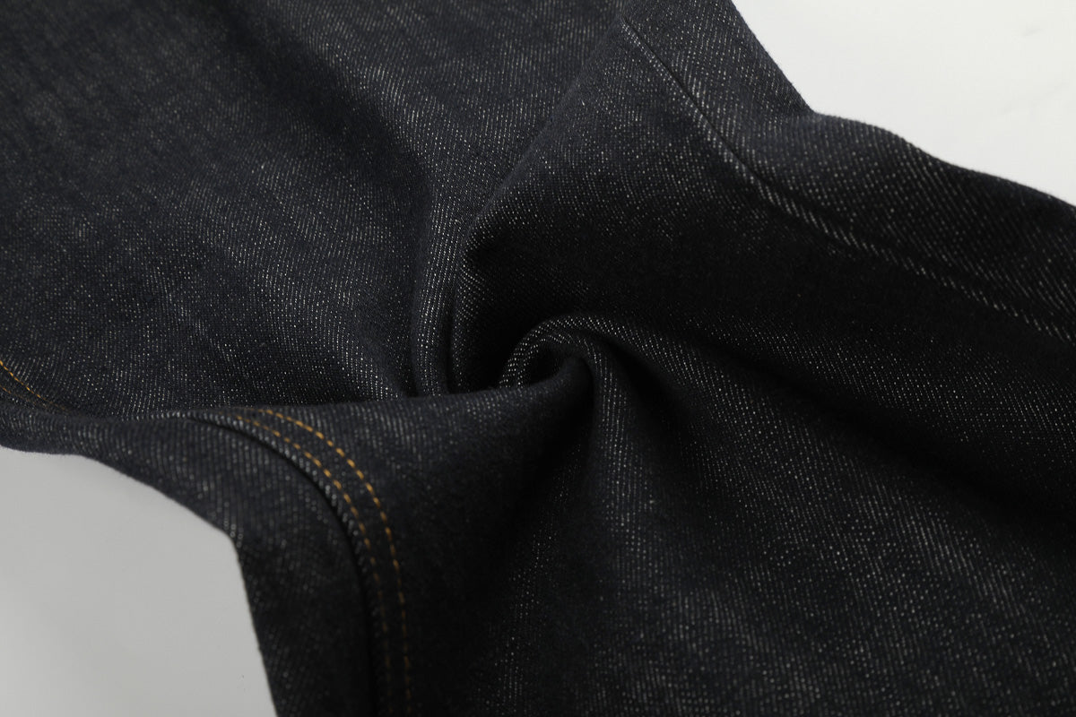 Asymmetric Fly Baggy Denim Pant