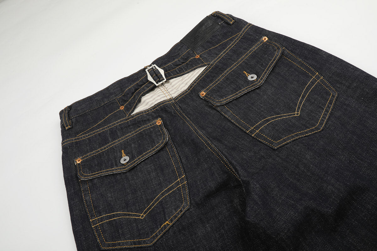 Asymmetric Fly Baggy Denim Pant