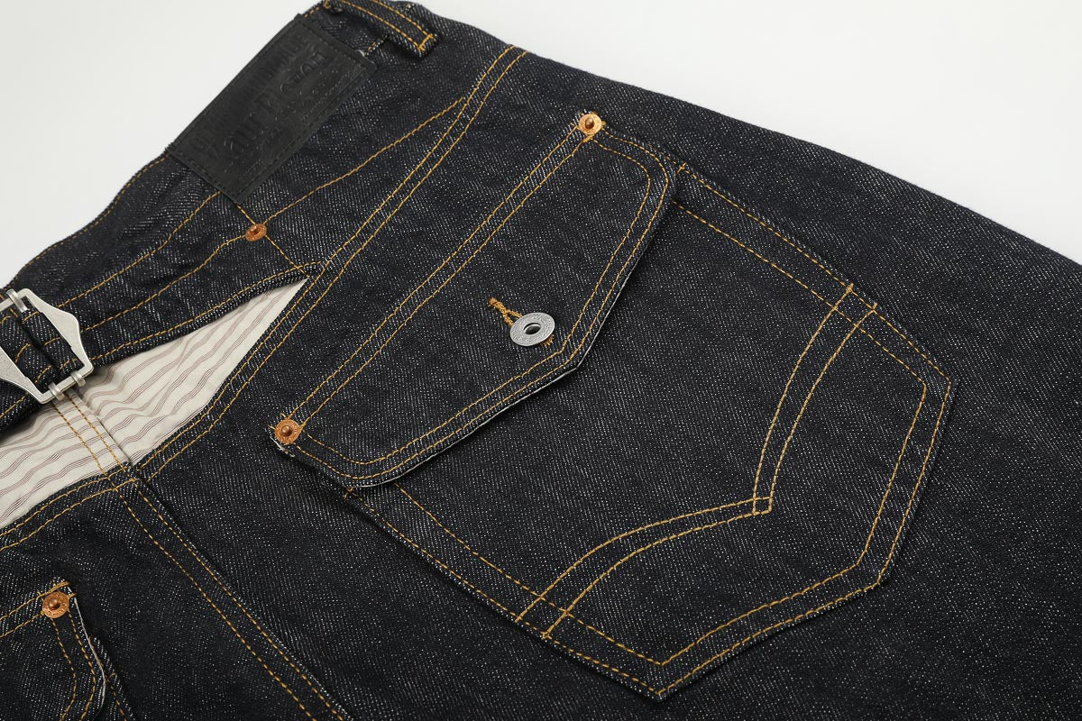 Asymmetric Fly Baggy Denim Pant