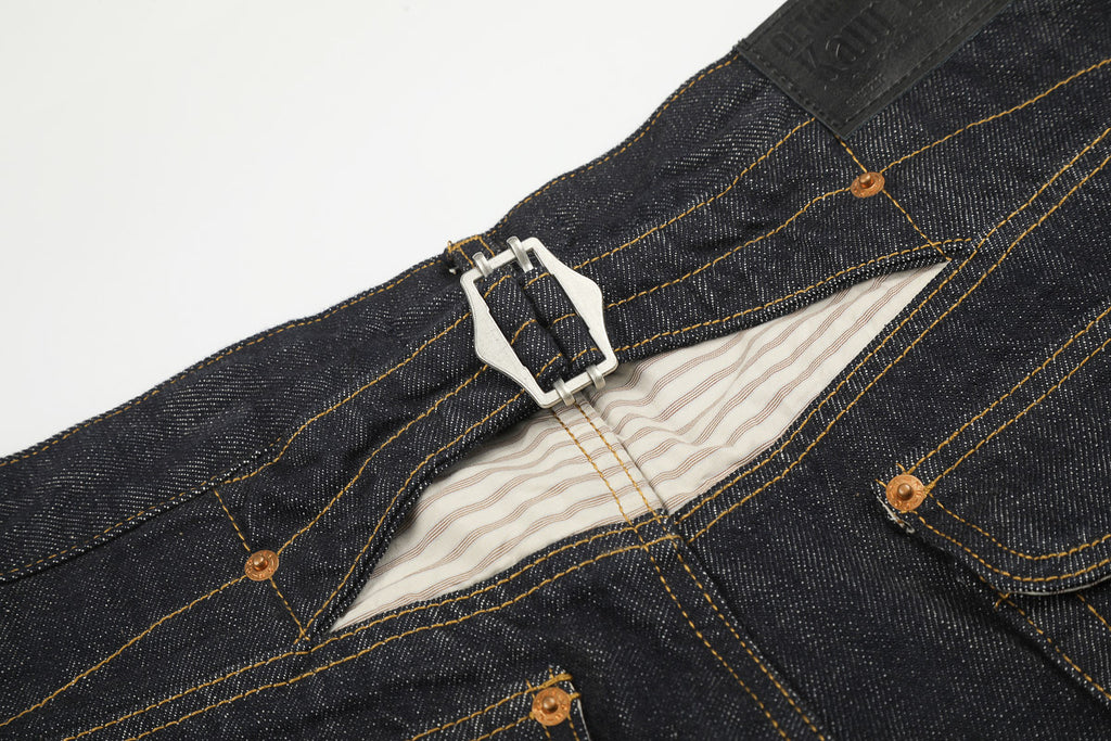 Asymmetric Fly Baggy Denim Pant