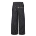 Asymmetric Fly Baggy Denim Pant
