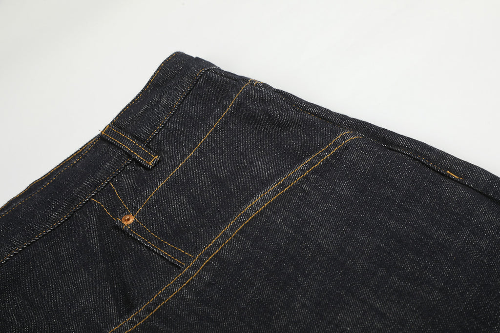 Asymmetric Fly Baggy Denim Pant