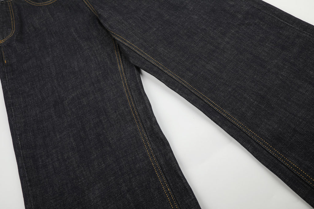 Asymmetric Fly Baggy Denim Pant