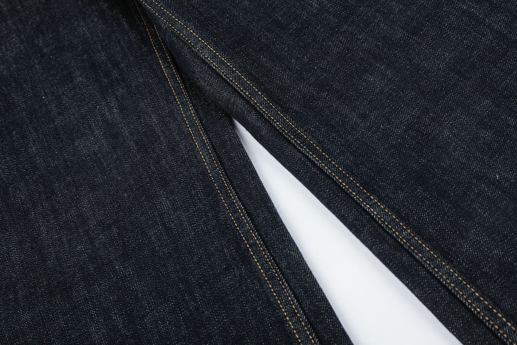 Button Detail Baggy Denim Pant