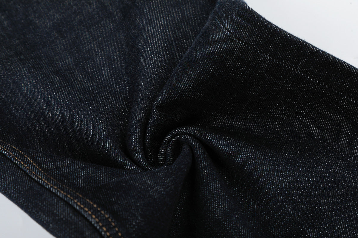Button Detail Baggy Denim Pant