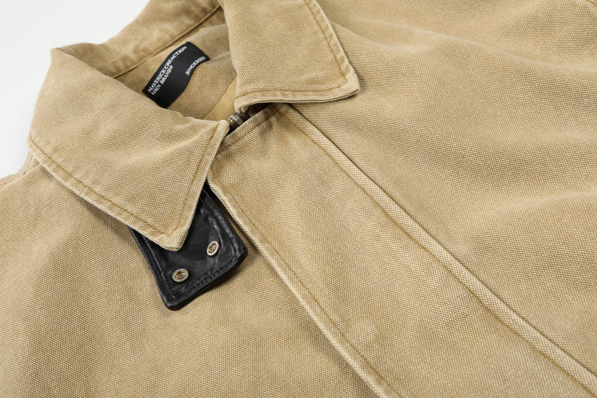 Distressed Workwear Barn Jacket